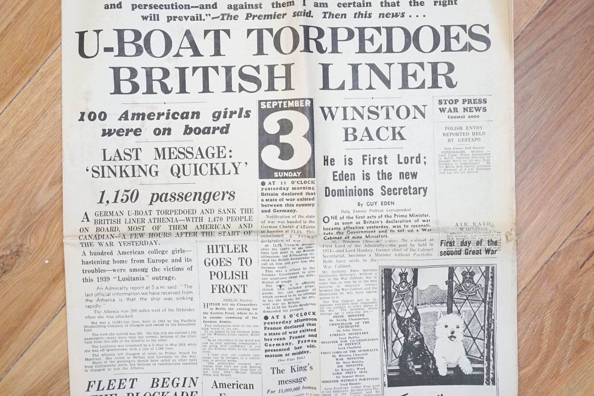 A group of historically interesting newspapers